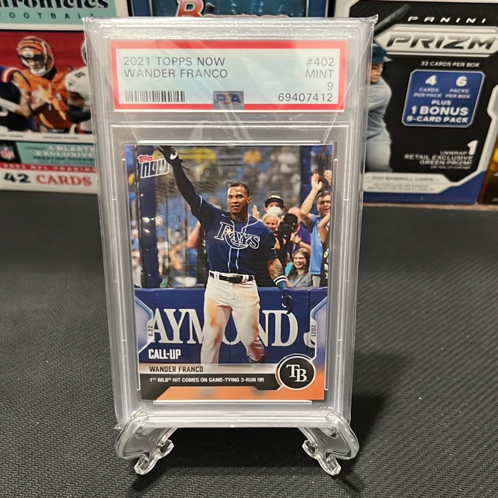 2021 Topps Now #402 WANDER FRANCO - Call Up - First MLB Card - PSA 9